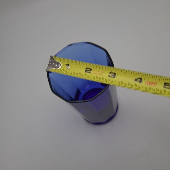 Anchor Hocking Essex Cobalt Blue Iced Tea Glass Vintage Tumbler - Picture 13 of 13